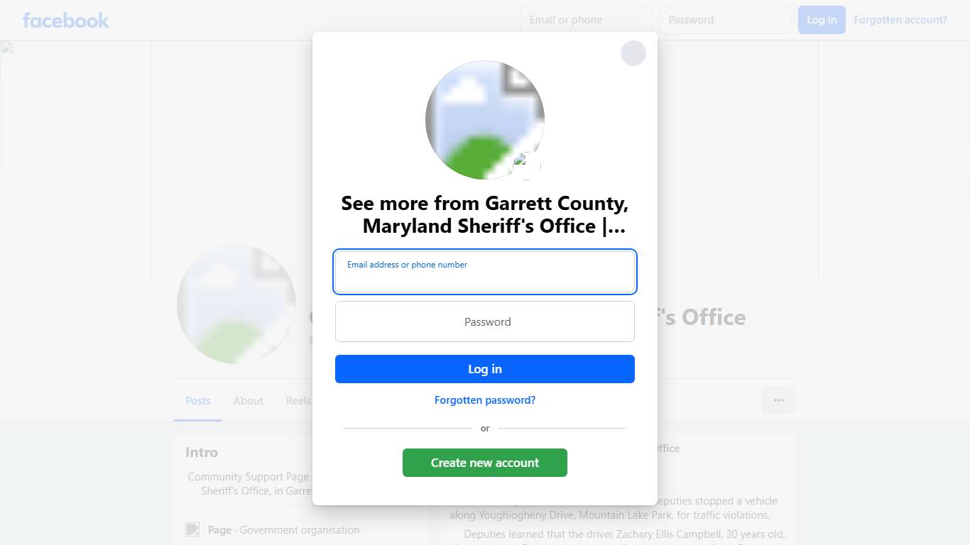 Garrett County, Maryland Sheriff's Office Oakland MD Facebook